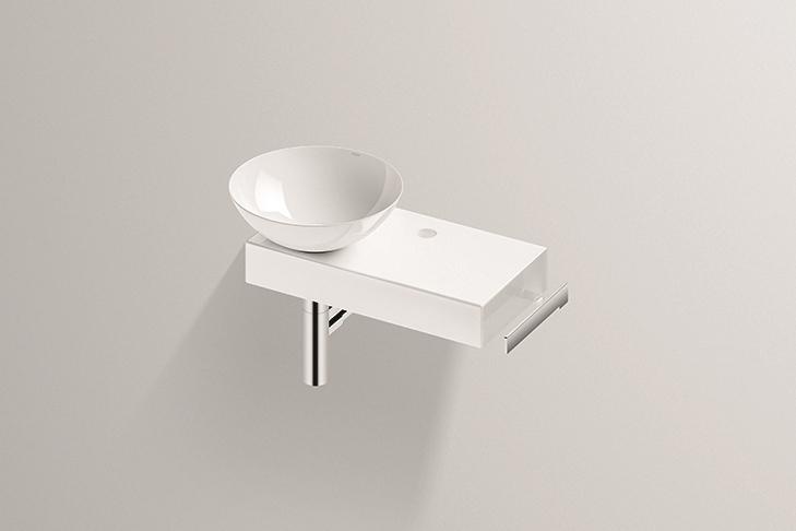0613001000 Умывальник с тумбой, set.wp.pn1, белая, proshield, глазурованная, белый Alape серия PN (Piccolo Novo) 
