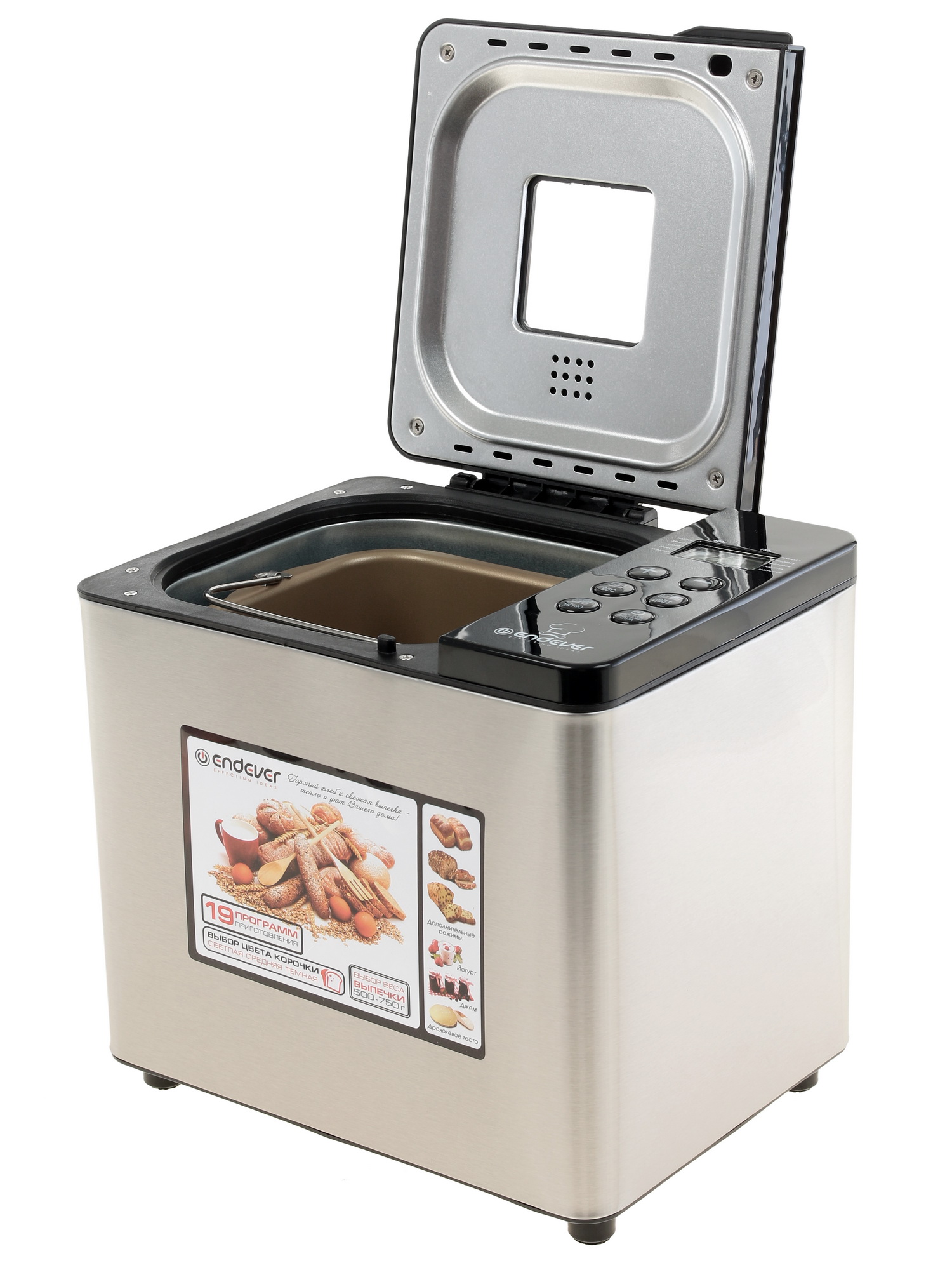 1081320 Хлебопечь Endever Skyline MB-54 серебристый STDN-0058744 - Вид №4
