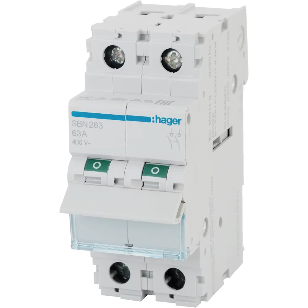 Выключатель нагрузки Hager SBN263 1 N 63 А STLM-2179237