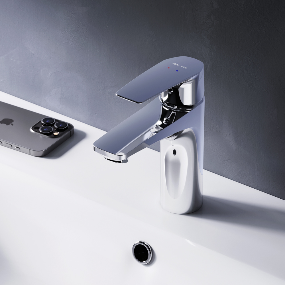 F90A02100 смеситель для умывальника хром шт. AM.PM Gem