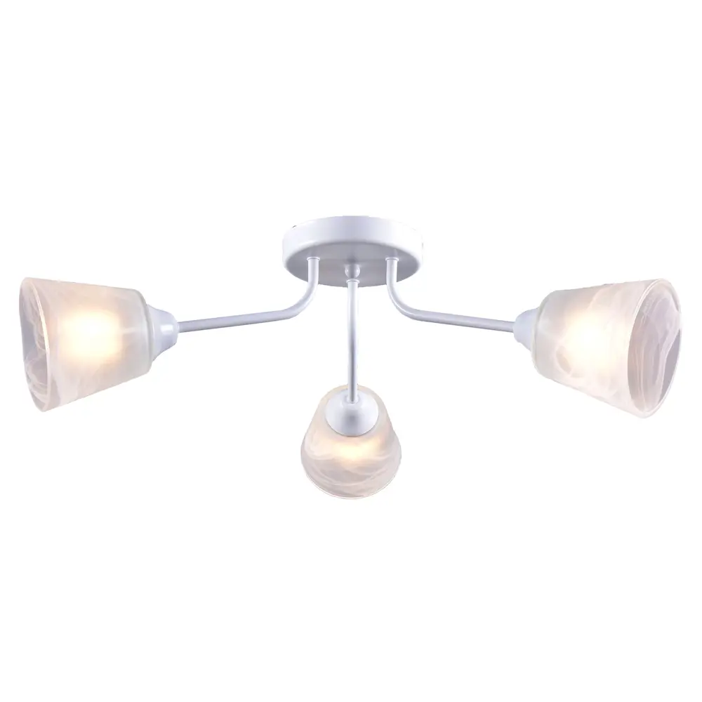 Люстра потолочная «Юкка» КС30096/3C, 3 ламп, 9 м², цвет белый/белый КЛЮЧНИК STLM-2168034 - Вид №2