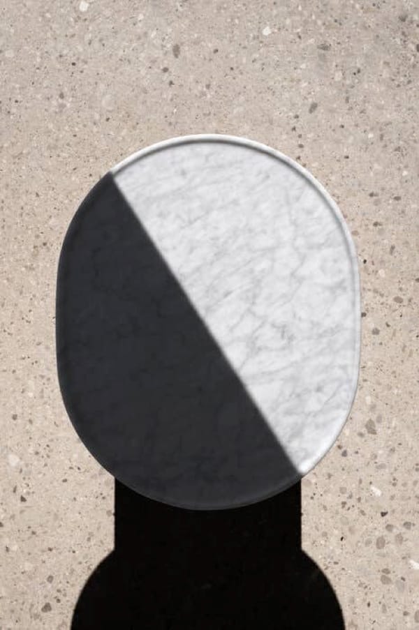 Полиуретановый садовый журнальный столик с мраморной столешницей B&B Italia Outdoor BUTTON ARCH-00127623 - Вид №12