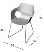AP Factor Стул на санках с подлокотниками sun-id-1399987 - Вид №4