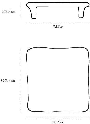 Scarlet Splendour Квадратный латунный журнальный столик Fools' gold sun-id-1378057 - Вид №3