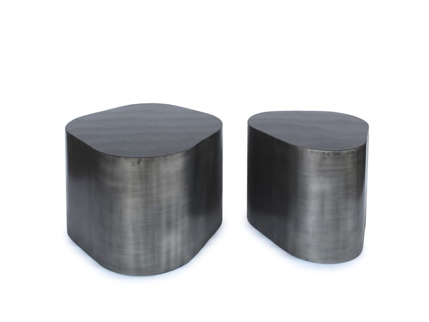Набор из 2 журнальных столиков из эмалированной стали BIZZOTTO KALINDA ARCH-00122466