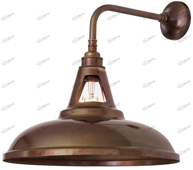 Mullan Lighting Бра с прямым светом ручной работы из латуни Geneva Mlwl368 