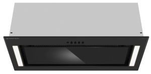 9168696 Вытяжка полновстраиваемая Meferi INBOX60BK GLASS POWER черный/черный