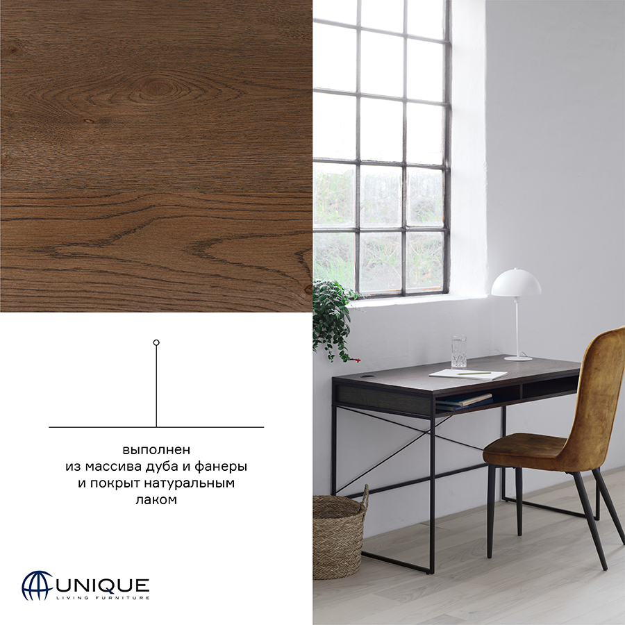 43333020 Стол письменный , rivoli, 120х60х76,5 см Unique Furniture  - Вид №11