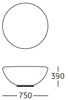 ROSSIN Пуф из круглой ткани с обивкой Nido sun-id-1420363 - Вид №1