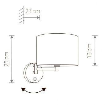 Бра настенное бежевое Nowodvorski Hotel 8980 NOWODVORSKI HOTEL 00-3929584 Бежевый - Вид №1