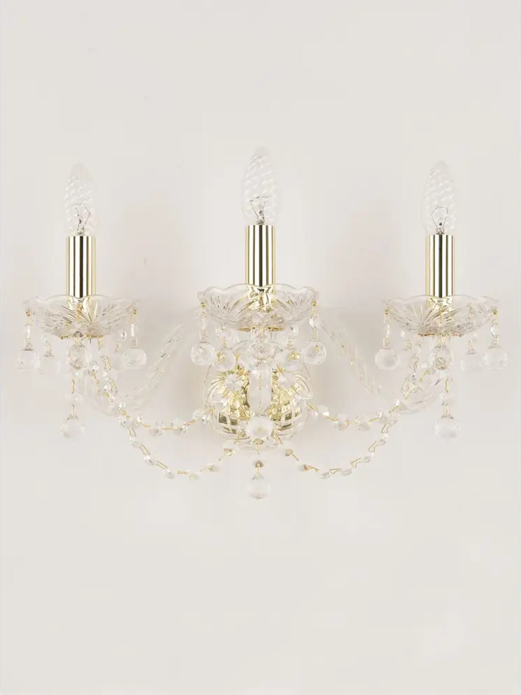 90027457 Настенный светильник BOHEMIA IVELE CRYSTAL 108B.3.165.G цвет золотой STLM-0089567