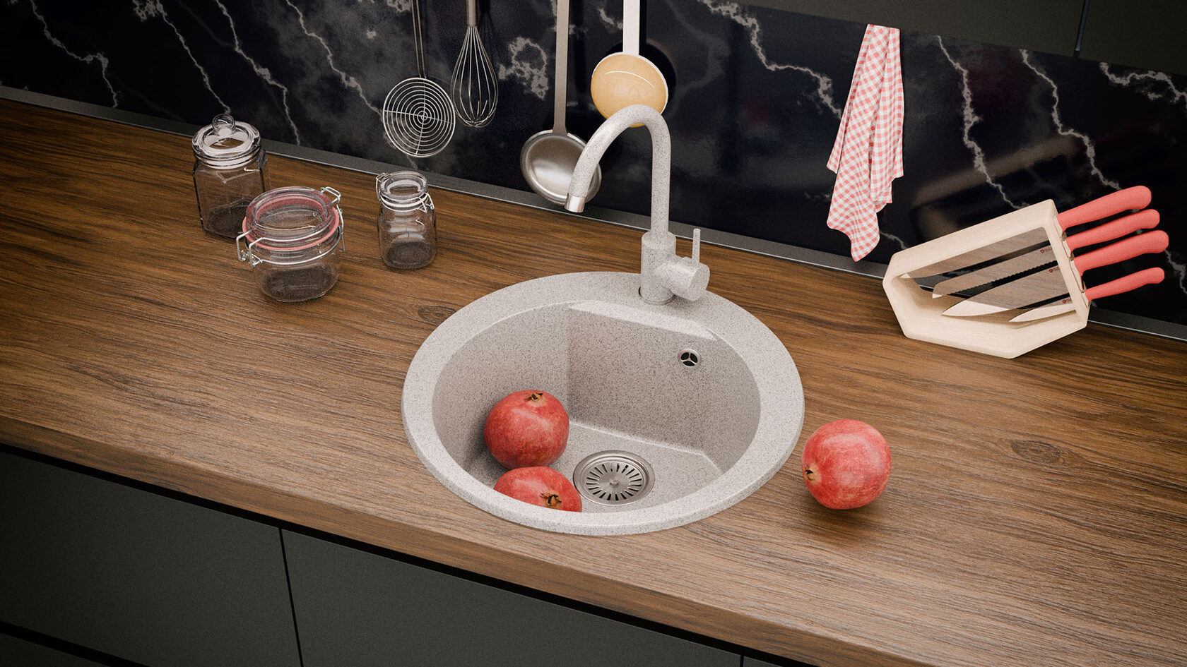 Кухонные мойки Polygran Atol-520 627437 - Вид №1