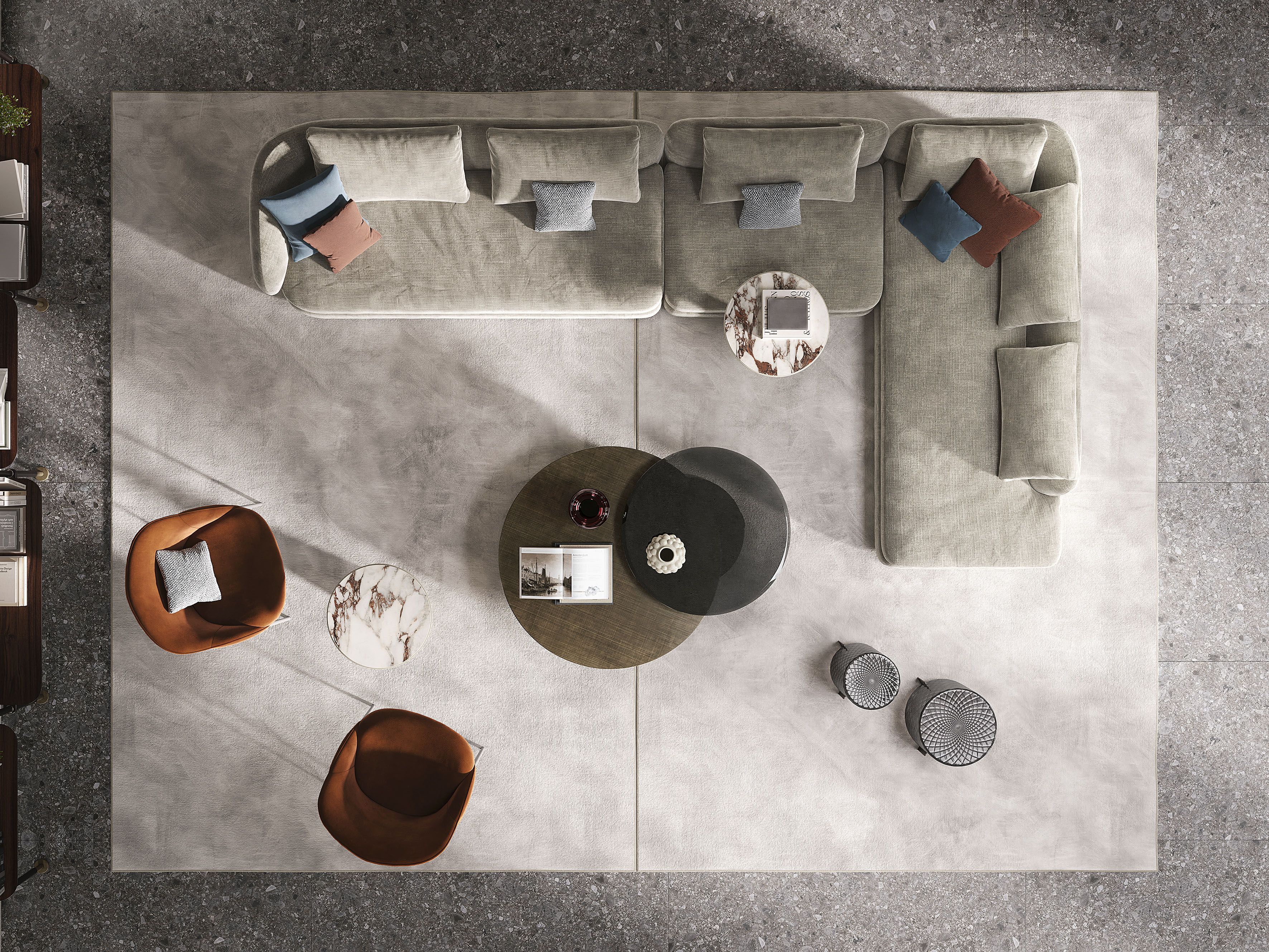 Модульный тканевый диван Cattelan italia CRAIG ARCH-00098140 - Вид №9