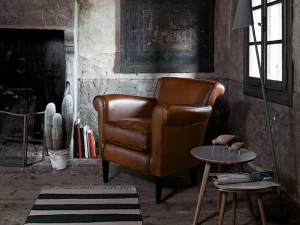 Devina Nais Кожаное кресло с подлокотниками Nebraska