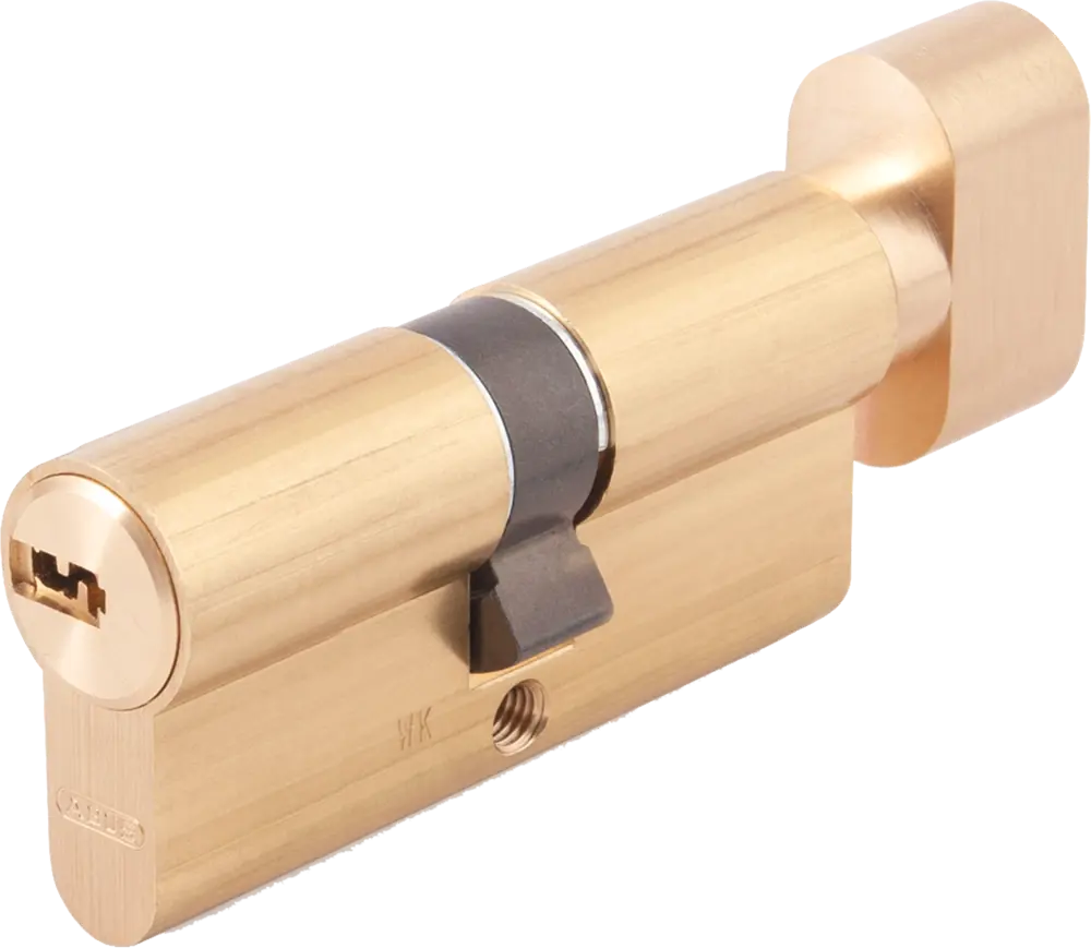 82441700 Цилиндр Abus KD6MM Z35/K35, 35x35 мм, ключ/вертушка, цвет золото STLM-0895531