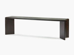 Прямоугольная дубовая консоль