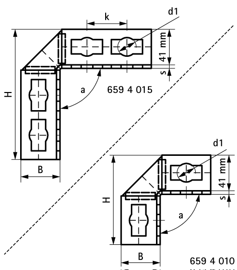 6594010 BIS PushStrut Соединитель 90° для облегчённого монтажа сложных конструкций из профиля walraven  - Вид №1