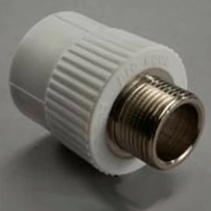 Муфта комбинированная (нар.рез.) 20-3/4 Grise PP-R