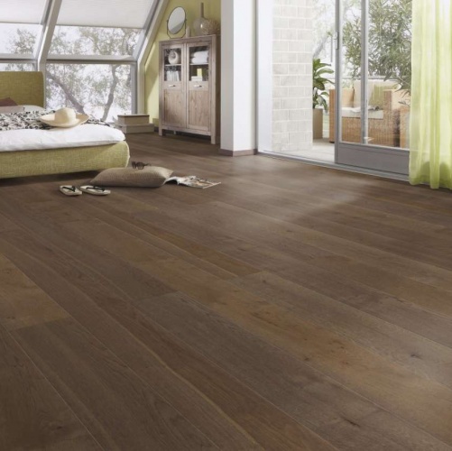 Паркетная доска Meister PD 400 Cottage Античный коричневый 8554 Дуб Рустик с брашью (Текстурированная) 2200х180 мм 2300200006 - Вид №4