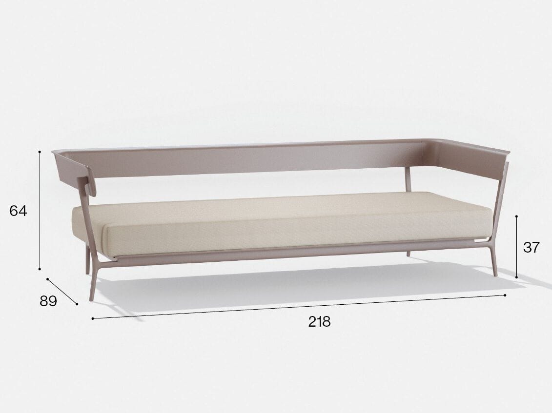 3-местный тканевый садовый диван с подлокотниками FAST Aikana ARCH-00028150 - Вид №15