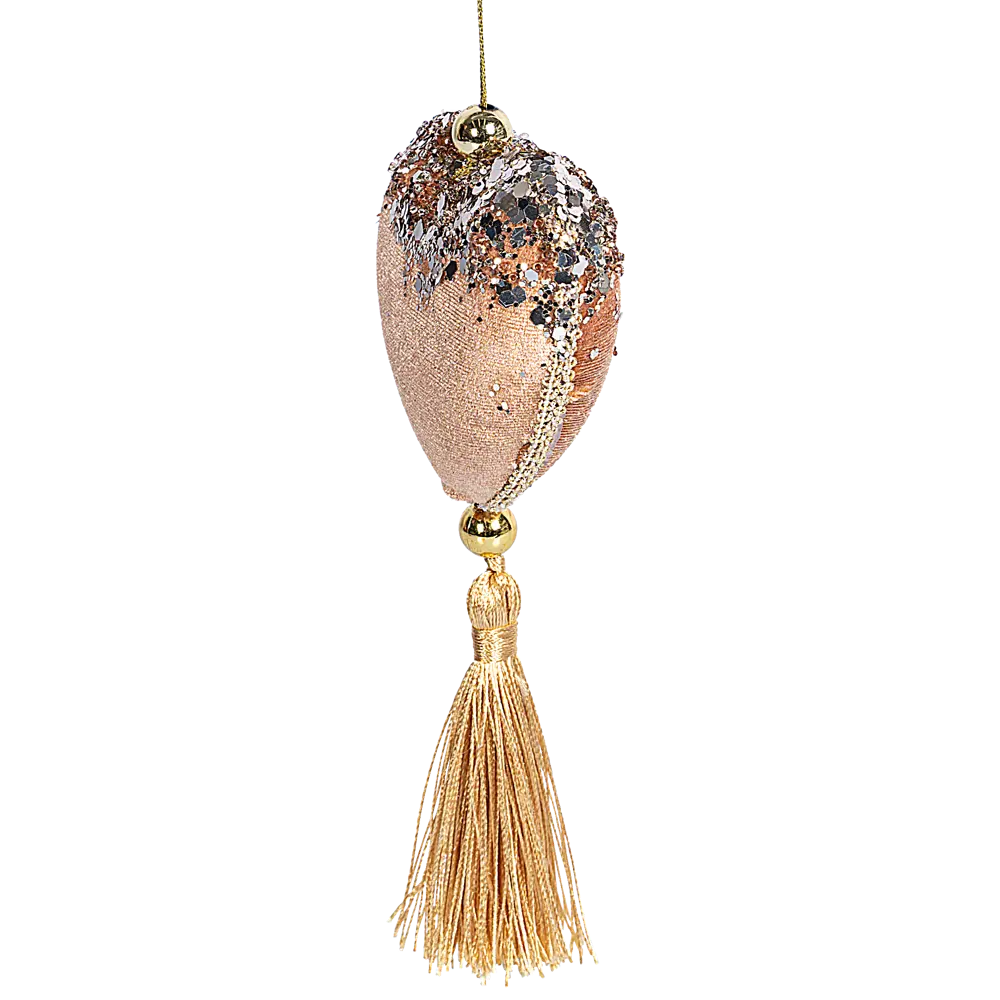 89368980 Украшение декоративное подвесное Сердце 18x8 см бежевый STLM-1433663 Santreyd  - Вид №1