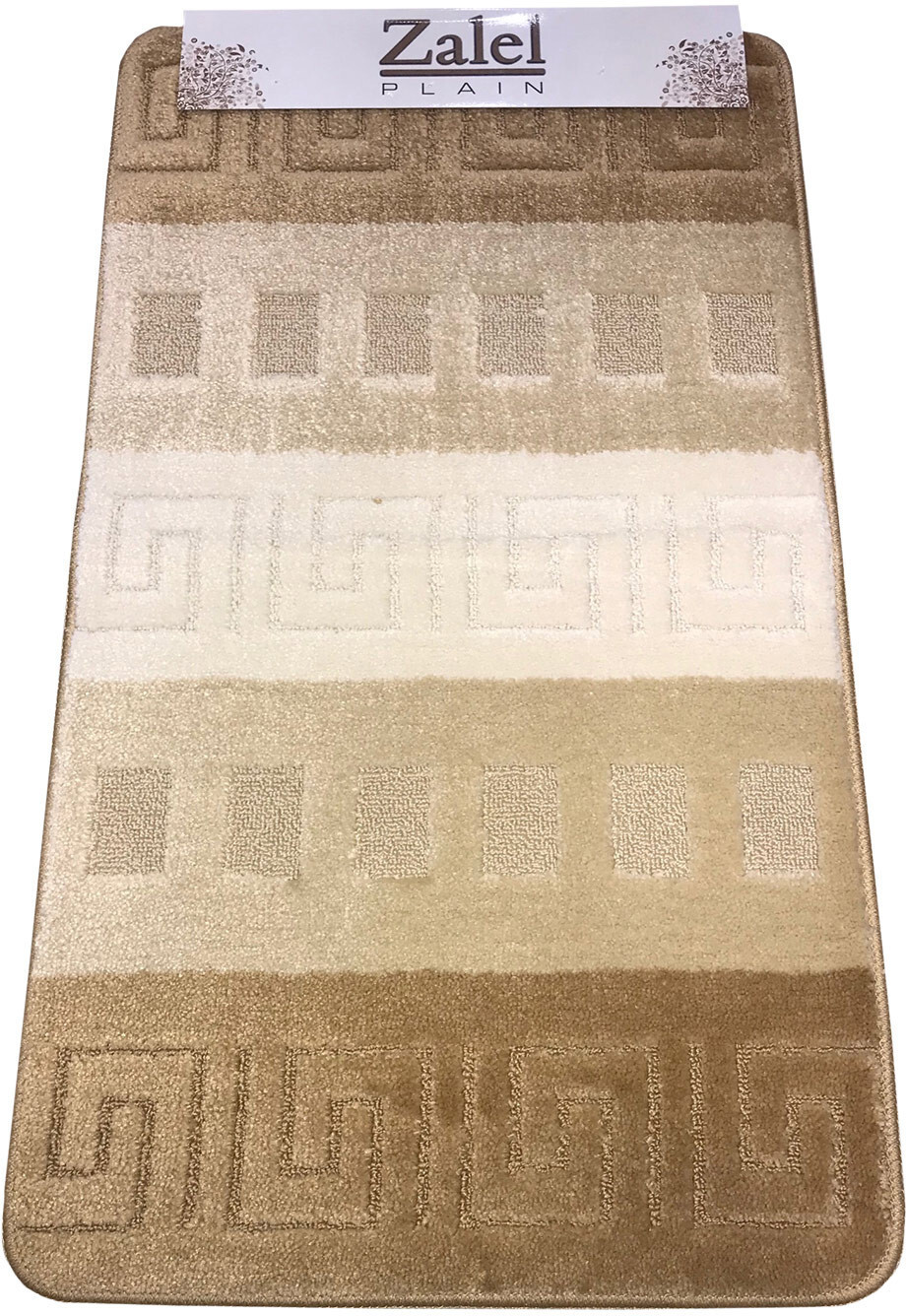 90434649 Коврик для ванной комнаты s60100_beige 100х60см цвет бежевый STLM-0224631 ZALEL