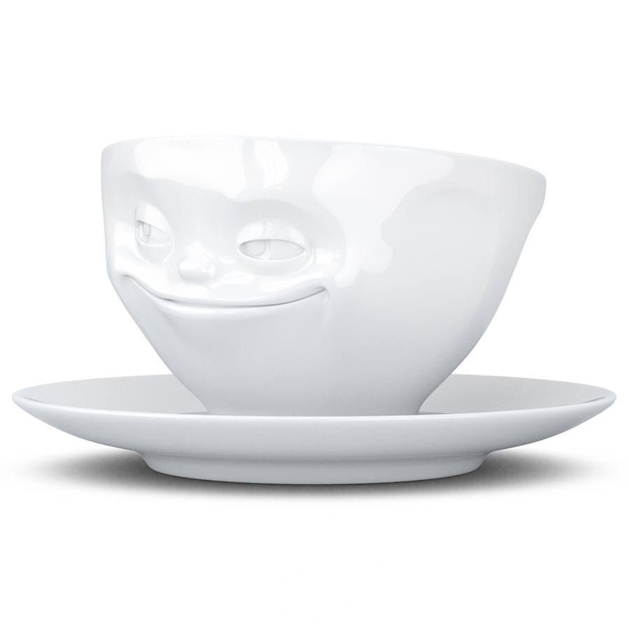 T01.41.01 Чайная пара tassen grinning 200 мл белая Tassen by FIFTYEIGHT PRODUCTS  - Вид №5