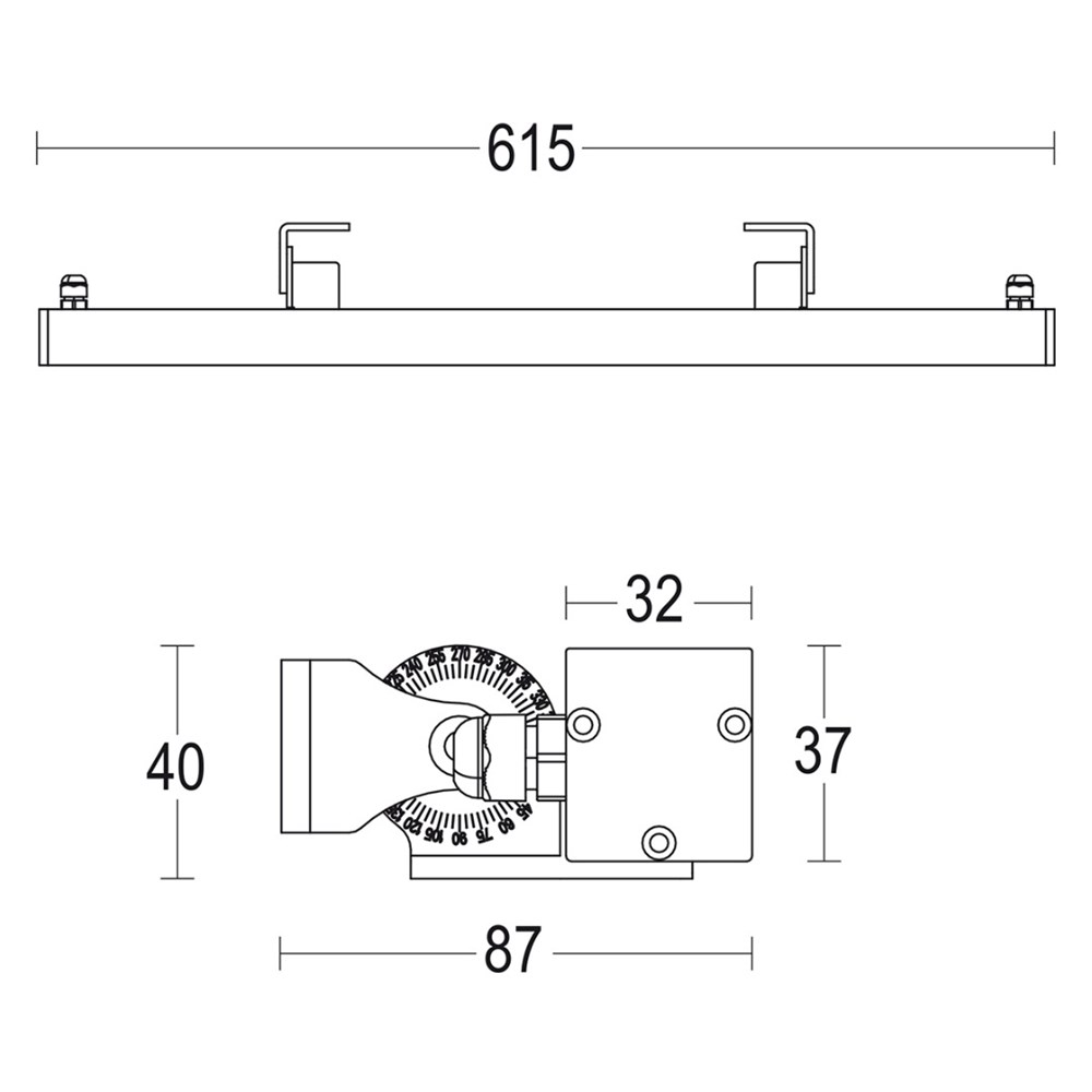 Tratto Wall 600 Ghidini Tratto Wall .05 Темно-Cерый (Матовый)  - Вид №1