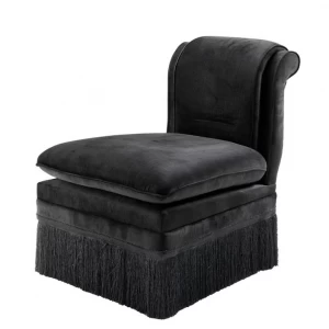 Кресло Boucheron от Eichholtz Чёрный EICHHOLTZ ДИЗАЙНЕРСКИЕ, EICHHOLTZ 062255 Черный