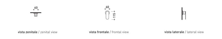 Однорычажный смеситель для душа Ceramica Flaminia ONE ARCH-00133958 - Вид №2