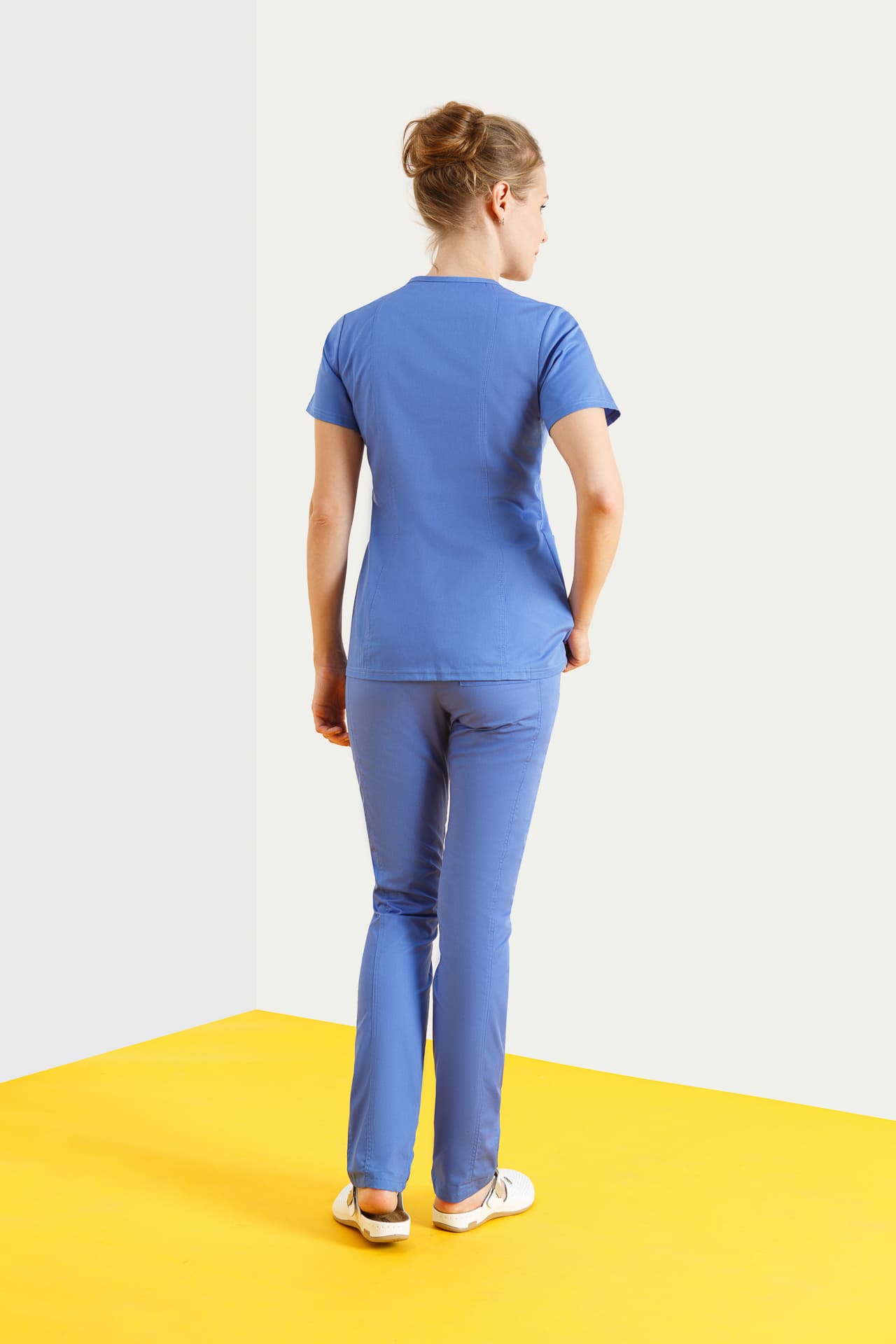 63952 Брюки женские цвет blue SINDIKA  Медицинская одежда  размер 44 (S)  - Вид №3