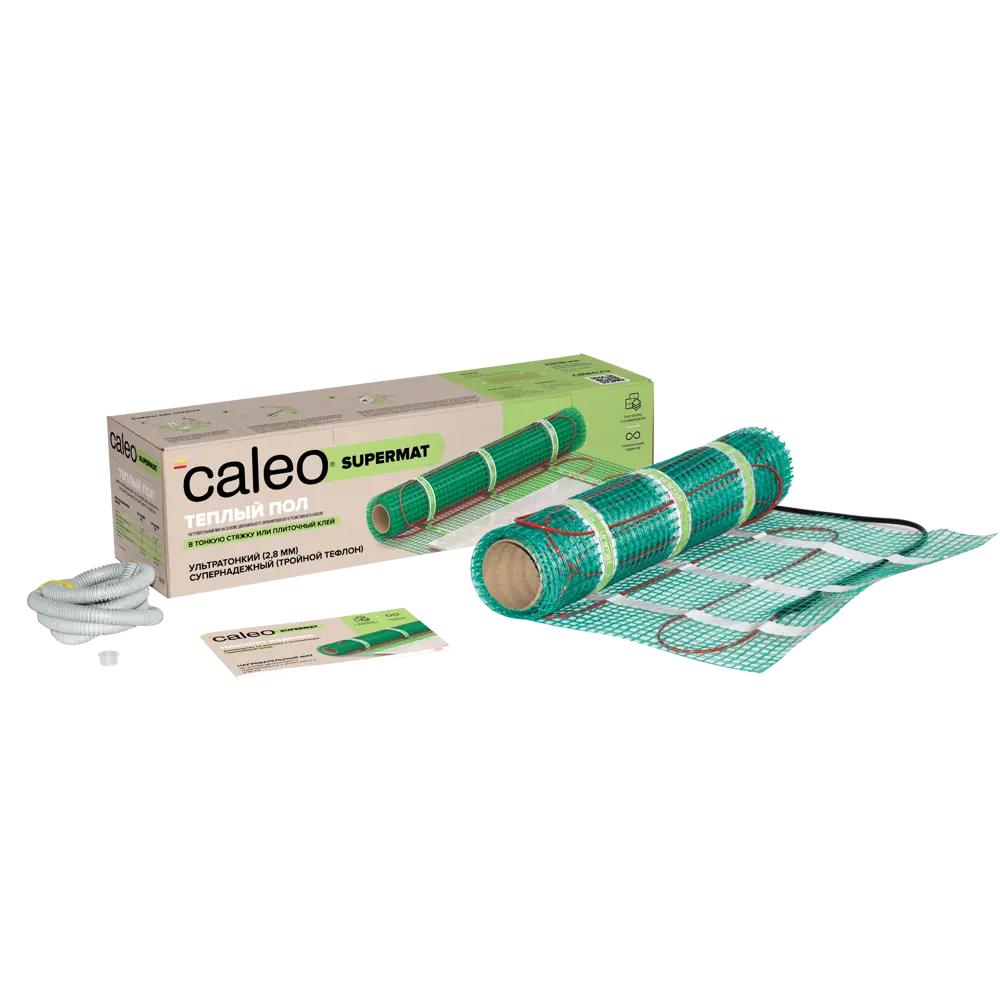 Нагревательный мат для теплого пола Caleo Supermat 12 м², 1560 Вт 82338140 STLM-2070987 