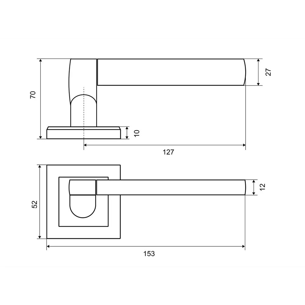 Ручка дверная OSCAR BN/CP PALLADIUM STLM-2168407 - Вид №2