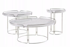 Roche Bobois Круглый журнальный столик из мрамора