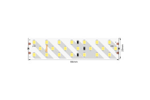 16061294 Светодиодная лента SMD 2835, 252 LED/м, 24 Вт/м, 24В , IP20, Теплый белый 00-00005600 SWG