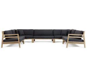 Тканевый модульный садовый диван