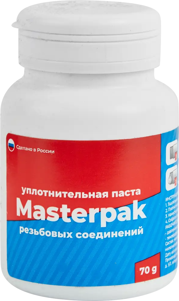 82273565 Паста уплотнительная Masterpak для воды 70 г со льном STLM-0023695