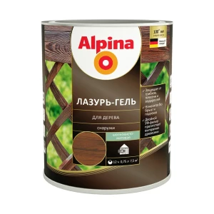 90708190 Лазурь-гель деревозащитная Alpina 948103836 242152 0.75 л цвет палисандр STLM-0859164
