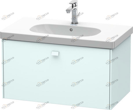BR404600909 Тумбочка подвесная Brioso #BR4046 820 x 469 мм Светло-голубой матовый декор Duravit