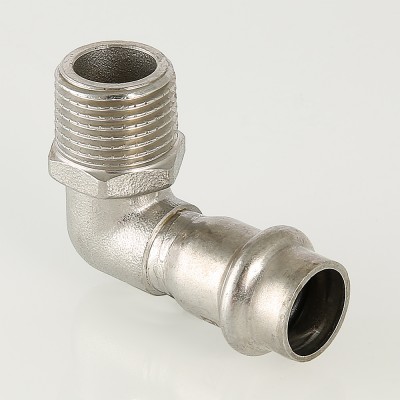 VTi.953.I.001804 Фитинг из нержавеющей стали – пресс-угольник с наружной резьбой Valtec 18 мм х 1/2"  - Вид №1