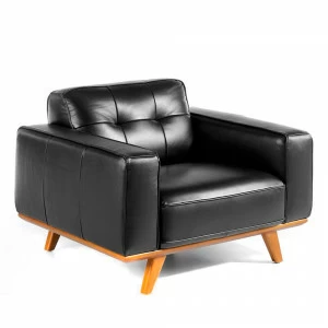 Кресло кожаное черное 5606-1P от Angel Cerda ANGEL CERDA ДИЗАЙНЕРСКИЕ 321440 Черный