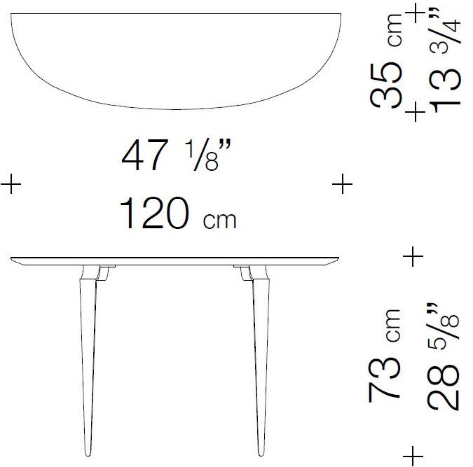 Garbarino Консоль-полумесяц из дерева Mesa C2  - Вид №3
