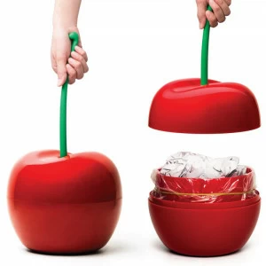 Корзина для мусора 22 см Cherry QUALY  00-3871336 Красный