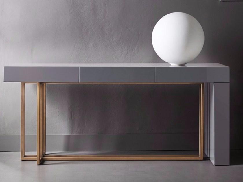 Meridiani Прямоугольная деревянная консоль с ящиками Edition shine sun-id-1379112 - Вид №1