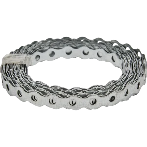 Перфорированная лента волна LV 12x0.75 5 м оцинкованная сталь цвет серебро