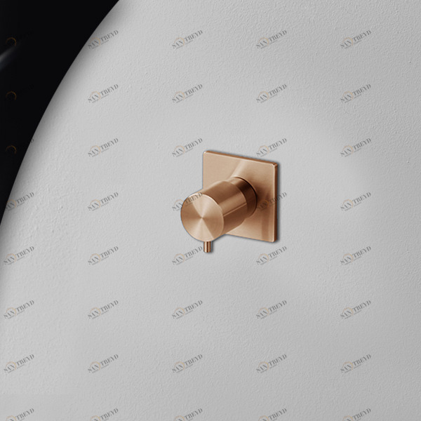 Запорный вентиль розовое золото Aico Radomonte ARR50R