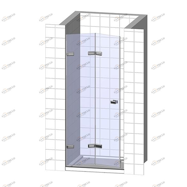 Душевая дверь в нишу 90x200 GK-862C стекло прозрачное 6 мм GUTEWETTER TREND DOOR 90X200GK862C