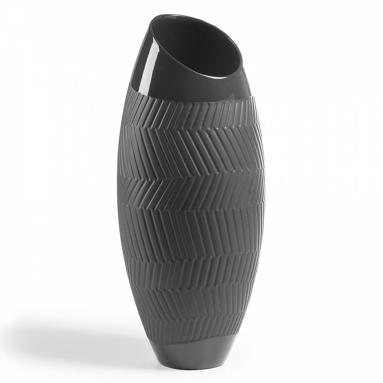 Ваза керамическая коричневая Mundo 44 см от La Forma LA FORMA MUNDO 343148 Черный  - Вид №1