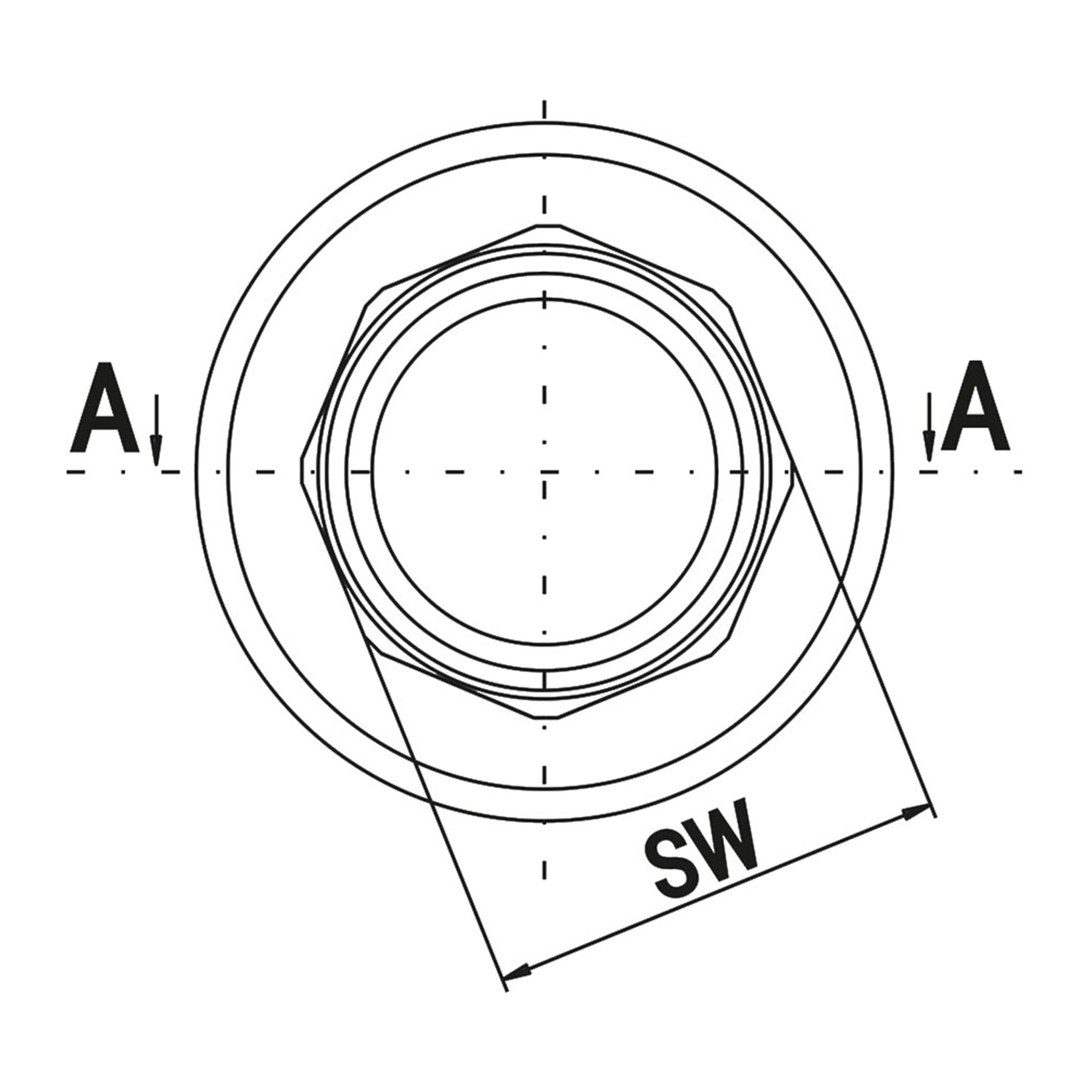 VF.033.00020.012 Valfex Адаптер для муфты с комб. резьбой (американка), наружная резьба  - Вид №1