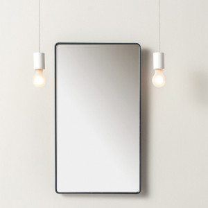 EVBASRMNNEVER Life Design Прямоугольное зеркало настенное  Непрозрачный черный